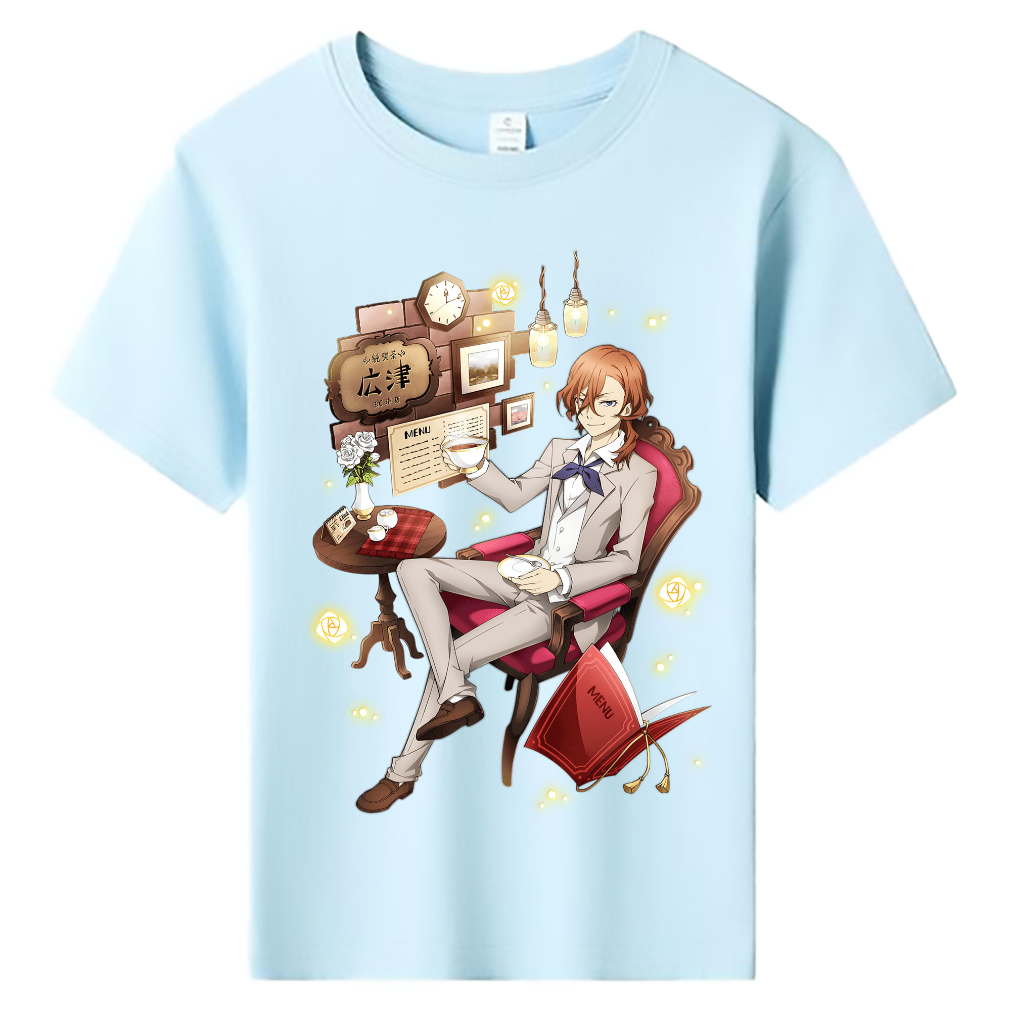 （画像用） 文豪ストレイドッグス Bungo Stray Dogs 綿100％キッズTシャツ（フロントプリント）